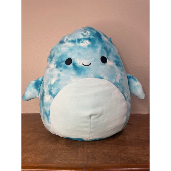 Squishmallow Danika the Blue Crinkle Tie Dye Dolphin 12” - Picture 1 of 4